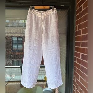NWOT J Crew Wide Leg Seaside Linen Pants